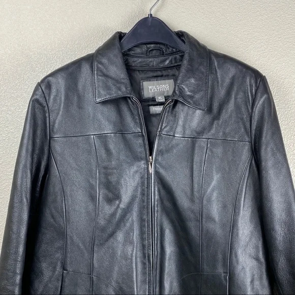 Wilsons Thinsulate insulated leather jacket XL - Picture 2 of 15